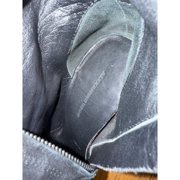 Alexander Wang Over The Knee Black Suede Leather Boots Stiletto Heel Size 37 GUC - Picture 10 of 13